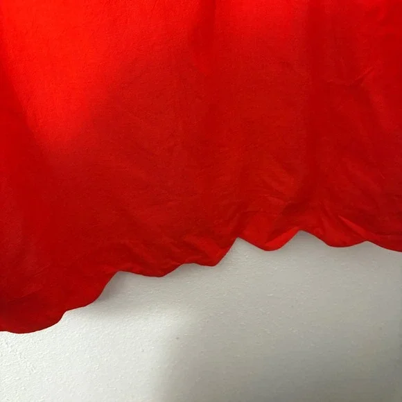 Kate Spade X Target Scalloped Mini Shift Dress Red Sleeveless New Size Large - Picture 9 of 10